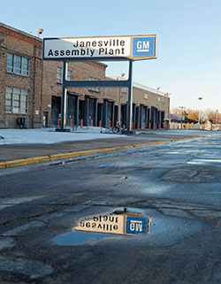 2008年12月29日，通用汽车位于美国威斯康星州金斯维尔市的工厂已经关闭