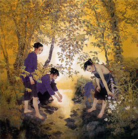 山寨小溪 190cm×180cm2004年