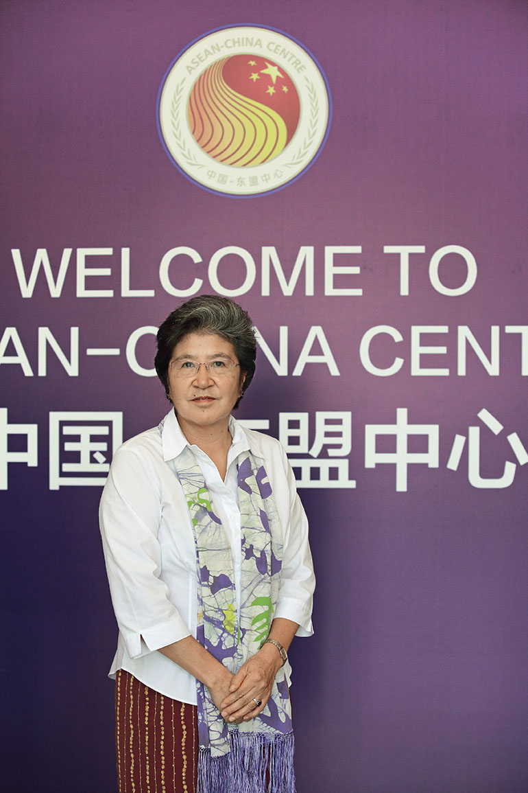 中国—东盟中心秘书长杨秀萍指出，旅游是增进友谊的桥梁，深化中国—东盟旅游合作大有可为。　摄影：本刊记者　刘嵘
