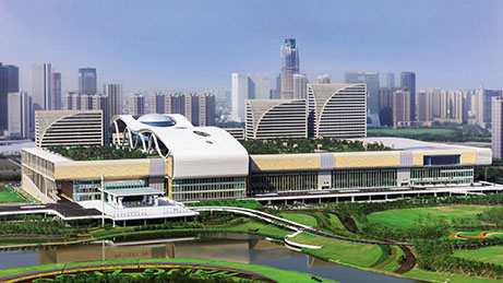杭州国际博览中心外景。