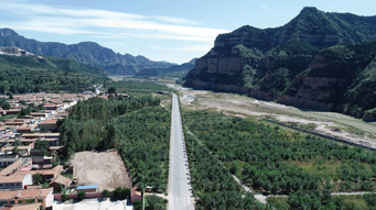 俯瞰山西省晋中市左权县。