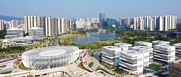 2020年，中新广州知识城迎来了第一个10年建设的收官之年和新一轮发展的开局之年。　摄影/李剑锋